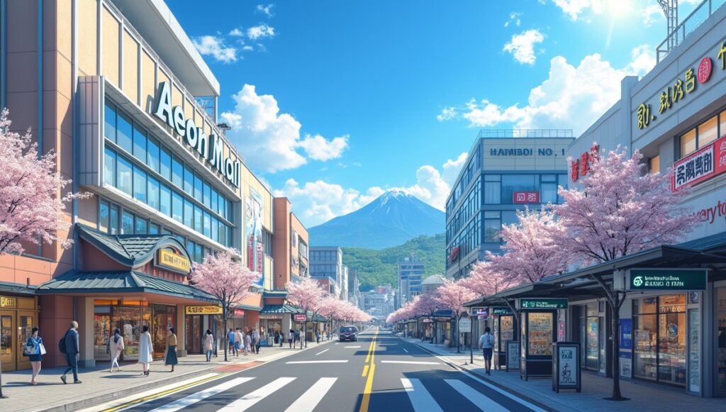 長岡京市内の主要ショッピングスポットとアクセス